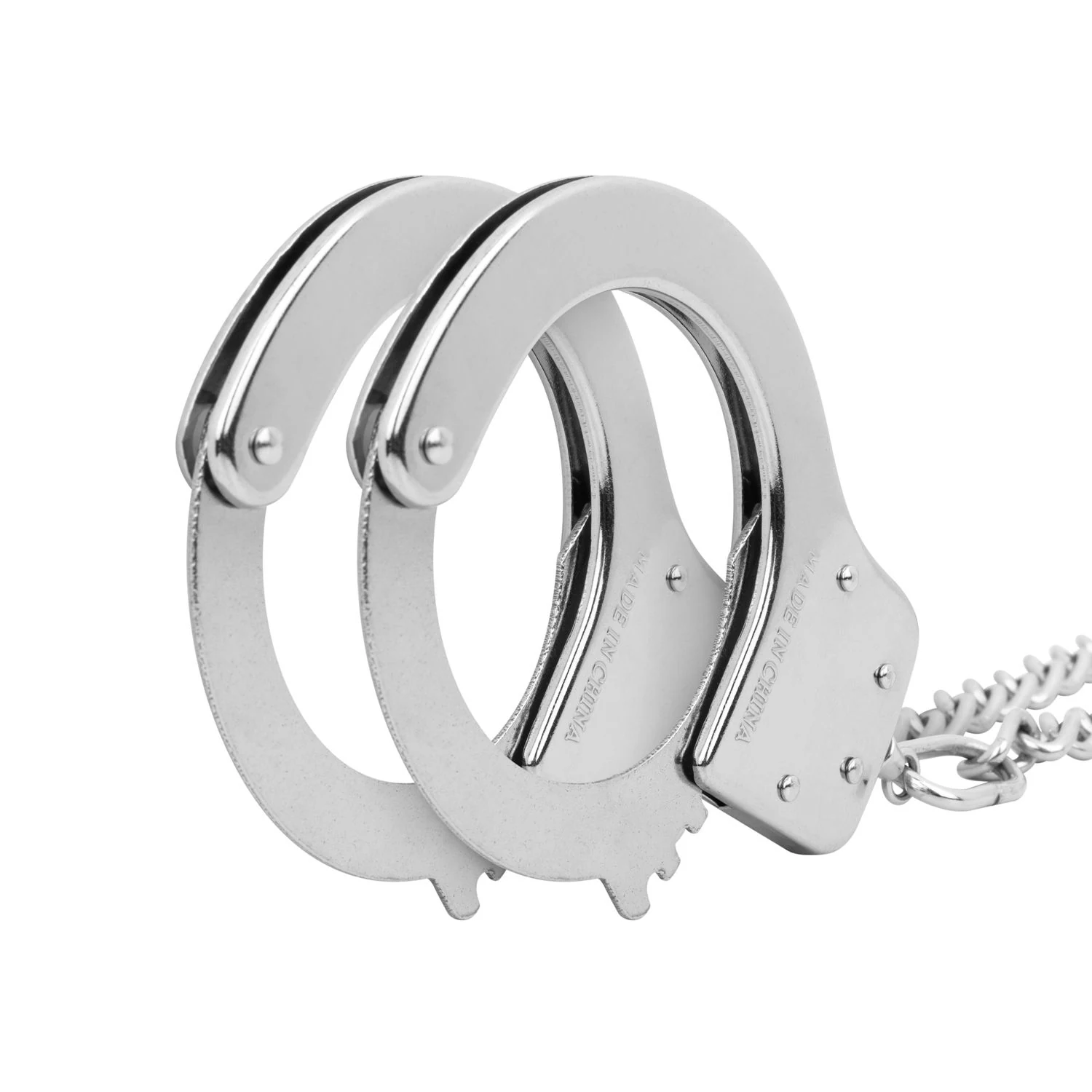 Verstellbare Fesseln aus Metall mit klassischem Handschellen-Design