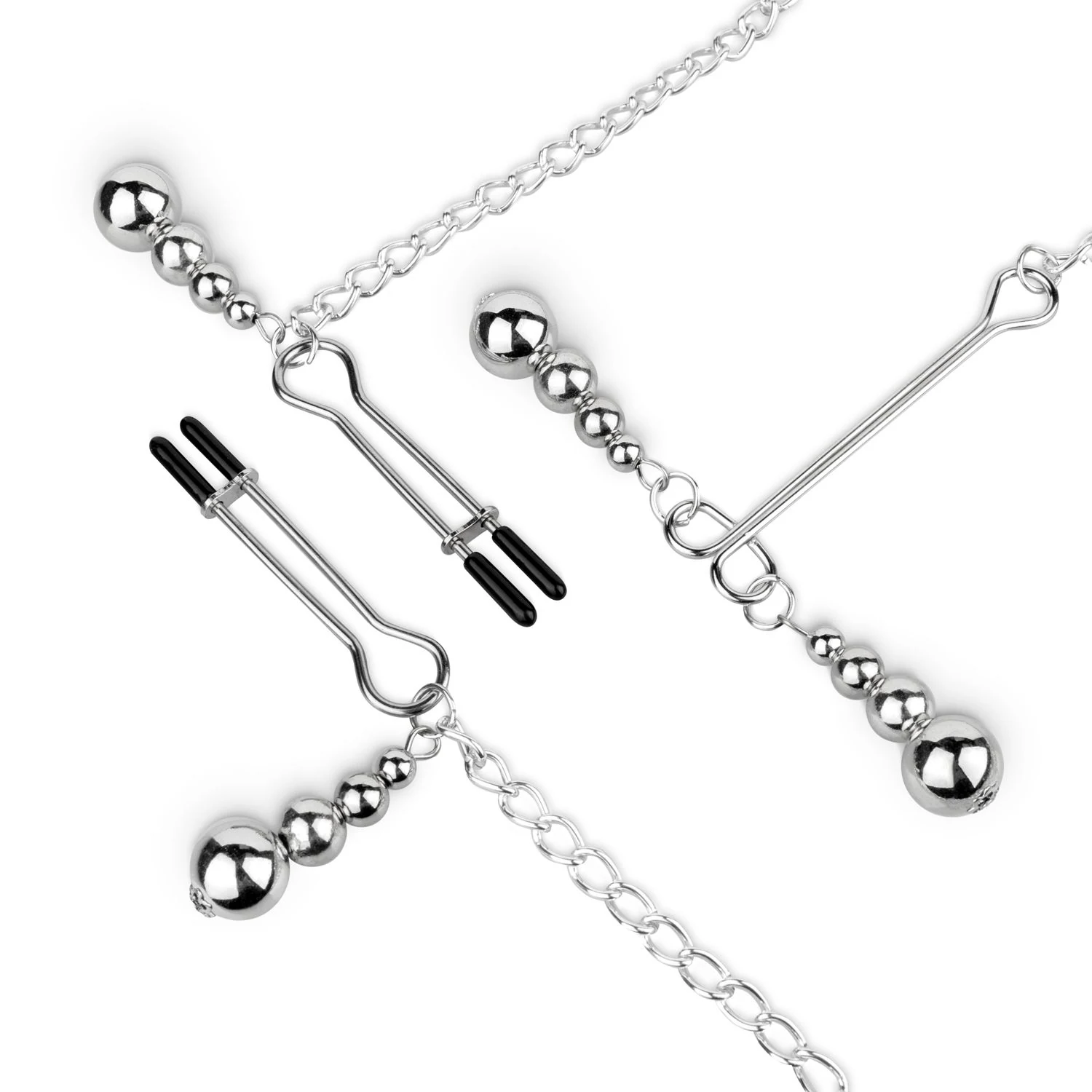 Nippelklemmen Set mit Kette und Ballknebel von Bedroom Fantasies