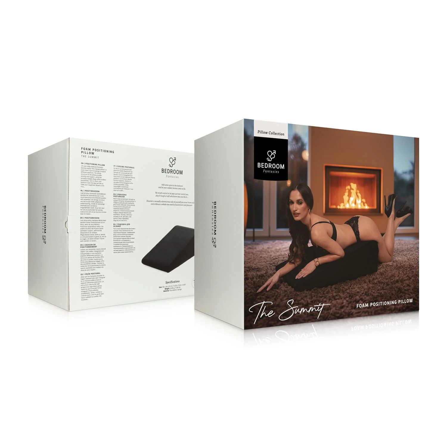 Schwarzes Bedroom Fantasies Dreieckskissen mit anpassbarer Form