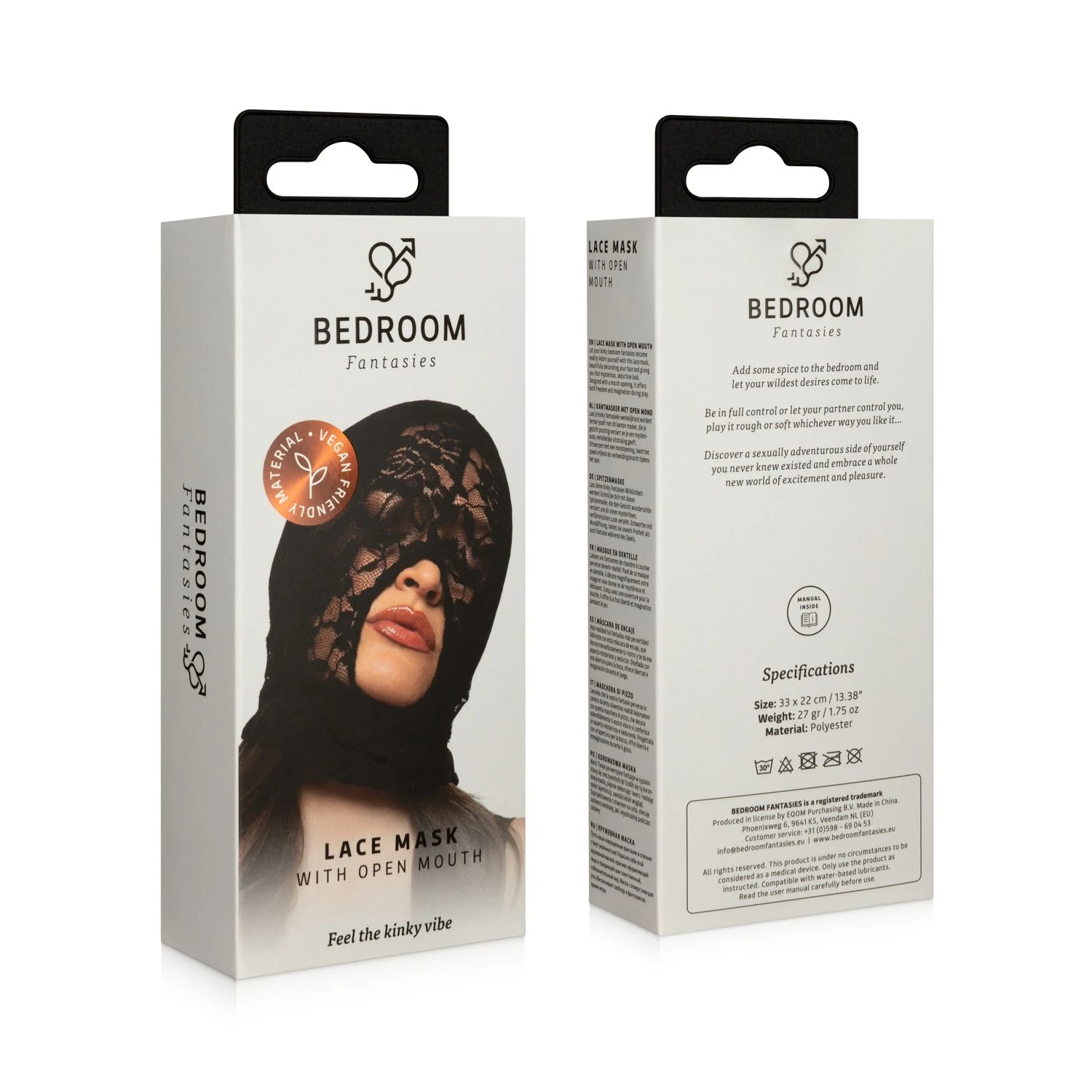 Verführerische Spitzen BDSM Maske für Bondage und BDSM mit bequemer Passform