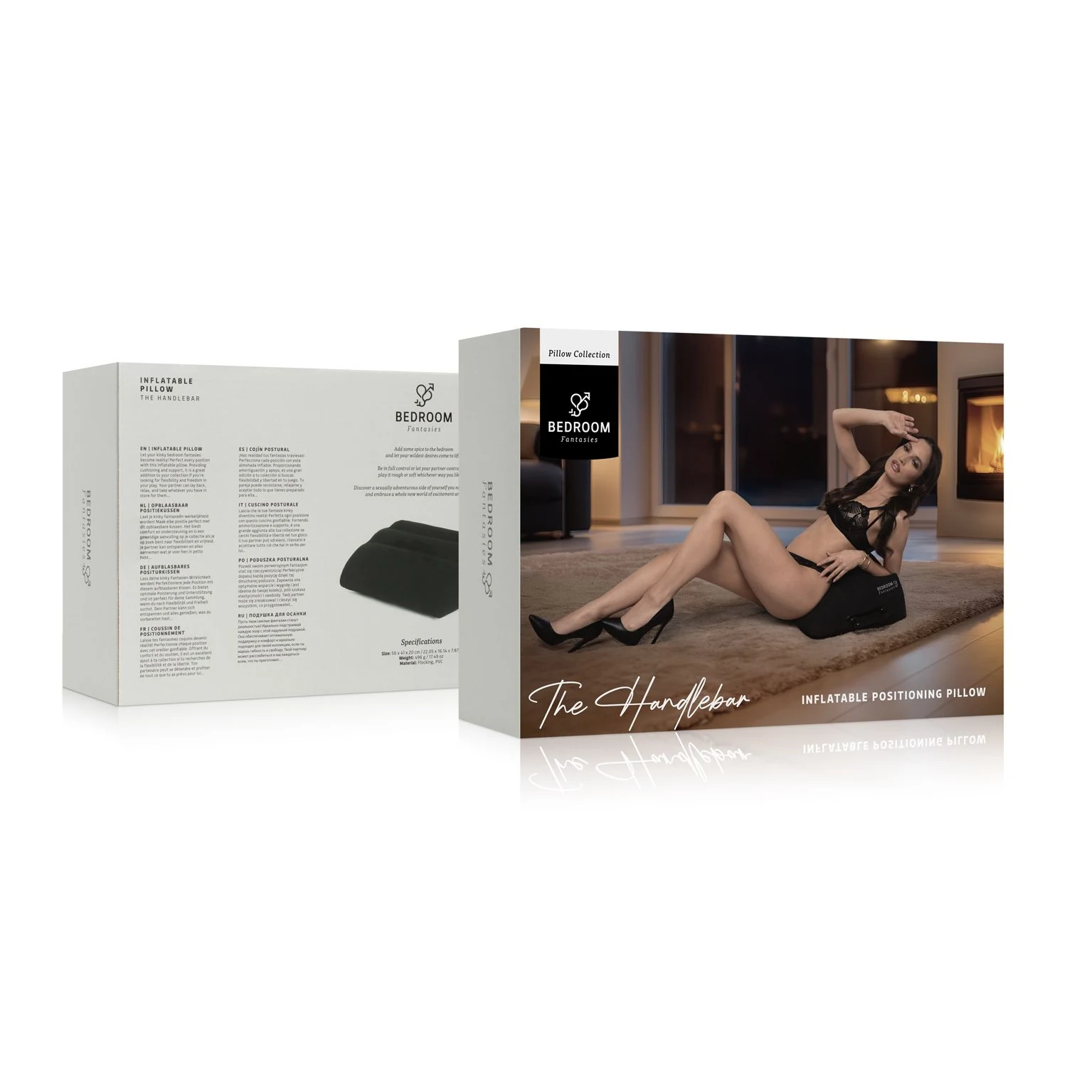 Reisesicheres aufblasbares Kissen Schwarz von Bedroom Fantasies
