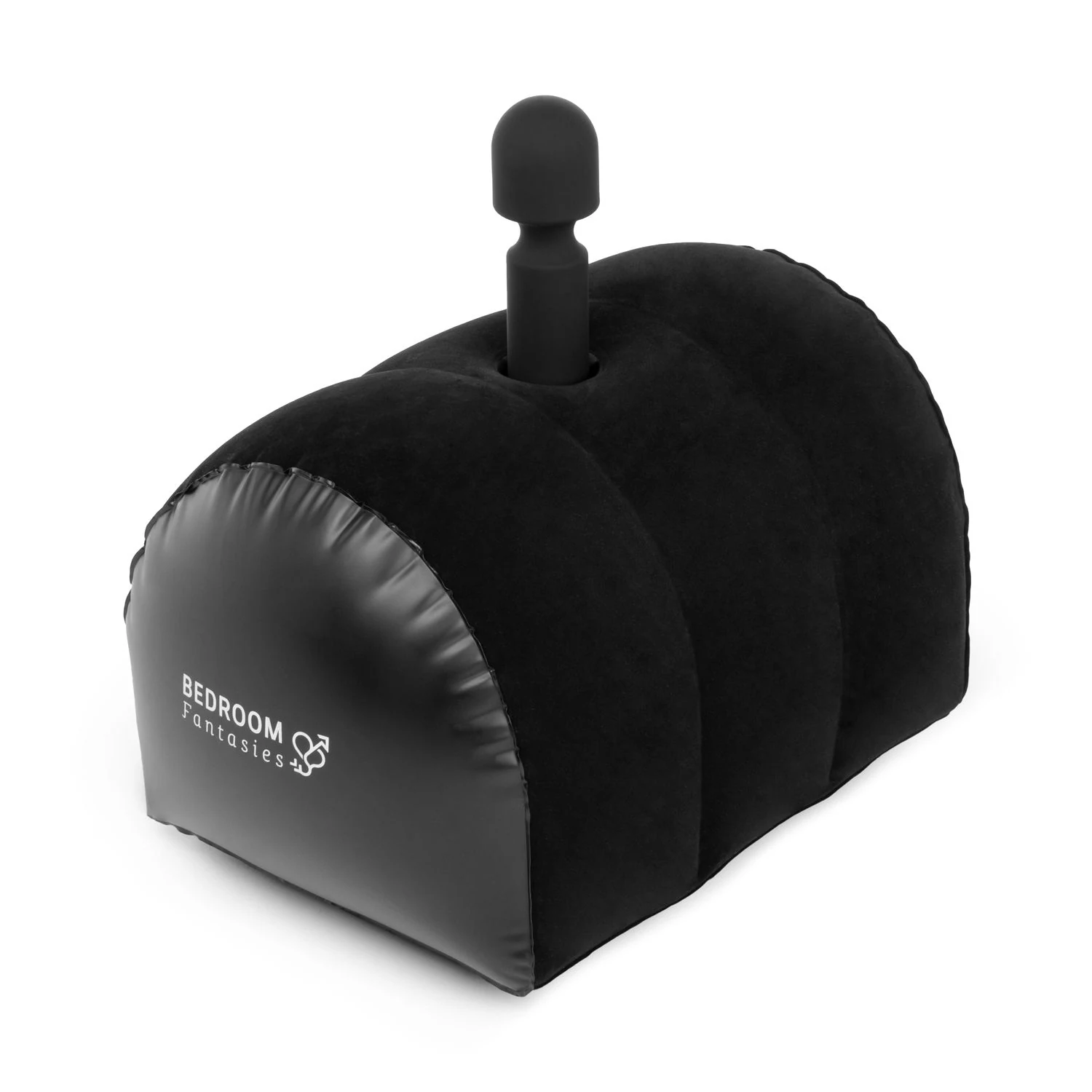 Schwarzes aufblasbares Kissen mit ergonomischem Design