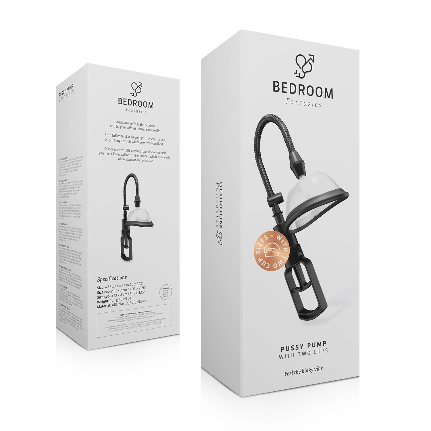 Bedroom Fantasies Vagina Pumpe 2 Cups für solo und gemeinsame Anwendung