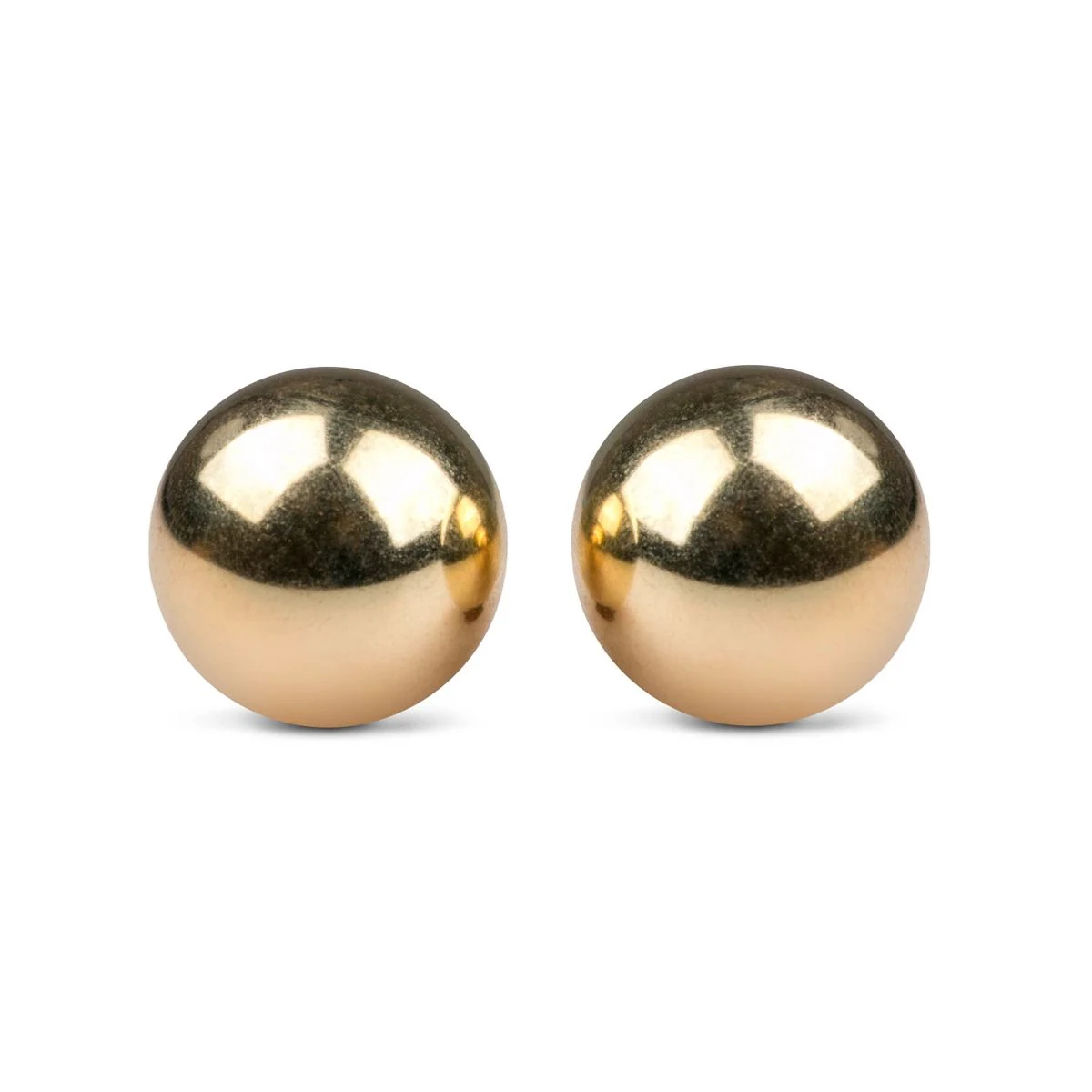 Ben Wa Liebeskugeln Gold 25 mm von Toys, zwei goldene Kugeln für Beckenbodentraining