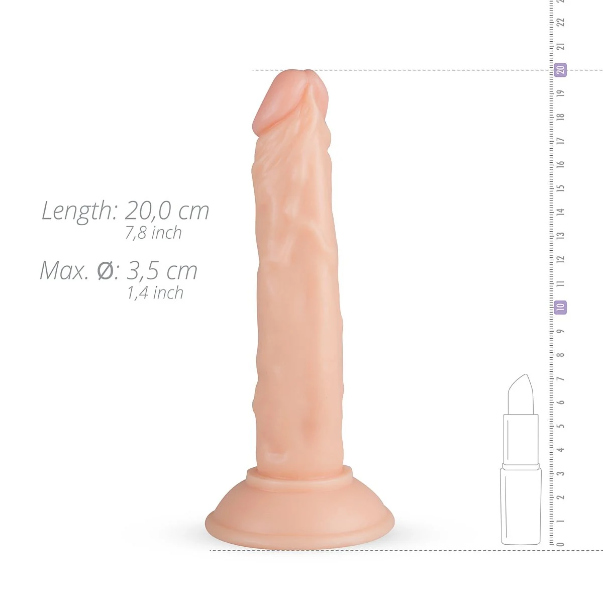 Blane Dildo von Real Fantasy, weich, biegsam und wasserfest