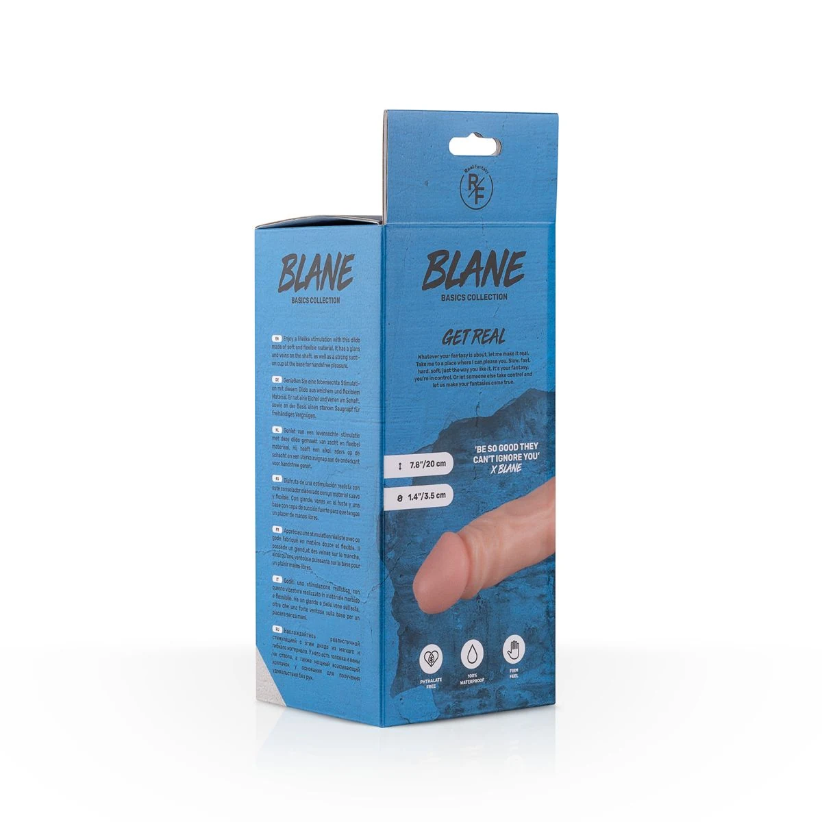 Real Fantasy Dildo Blane mit Saugnapf und realistischer Form