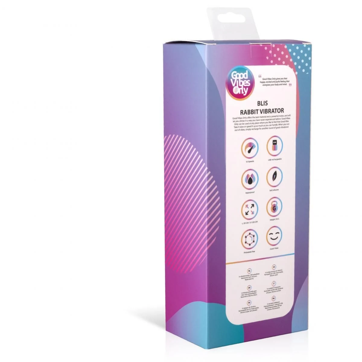 Türkis-grüner Vibrator mit variierenden Vibrationen von Good Vibes Only