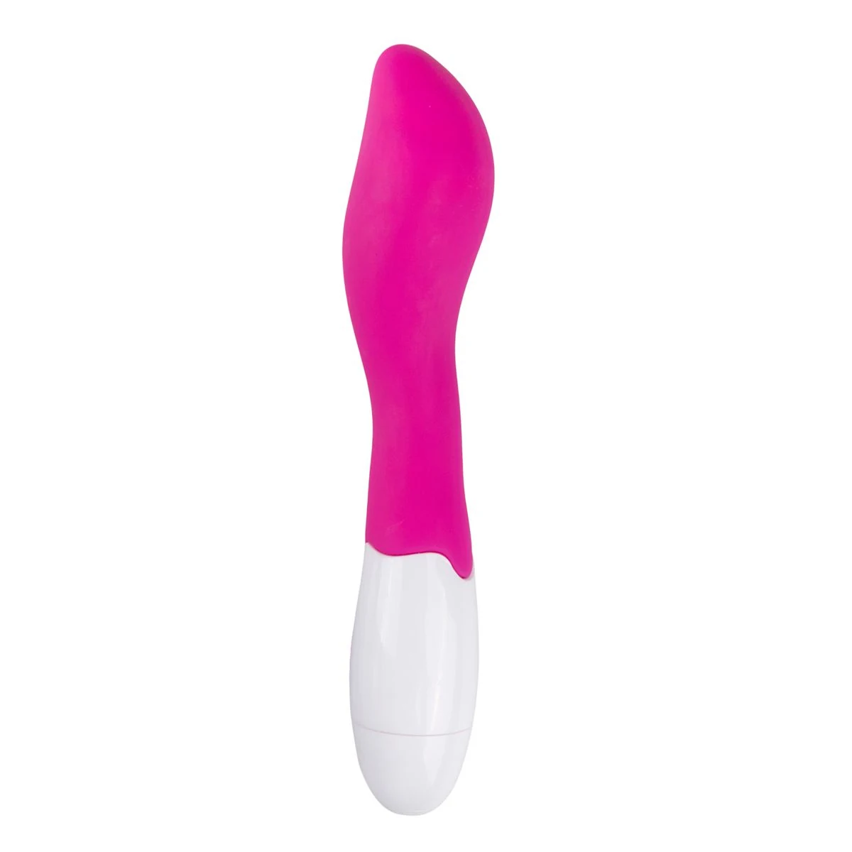 Blossom Silikon Vibrator in Rosa mit gebogener Spitze und flexiblem Schaft