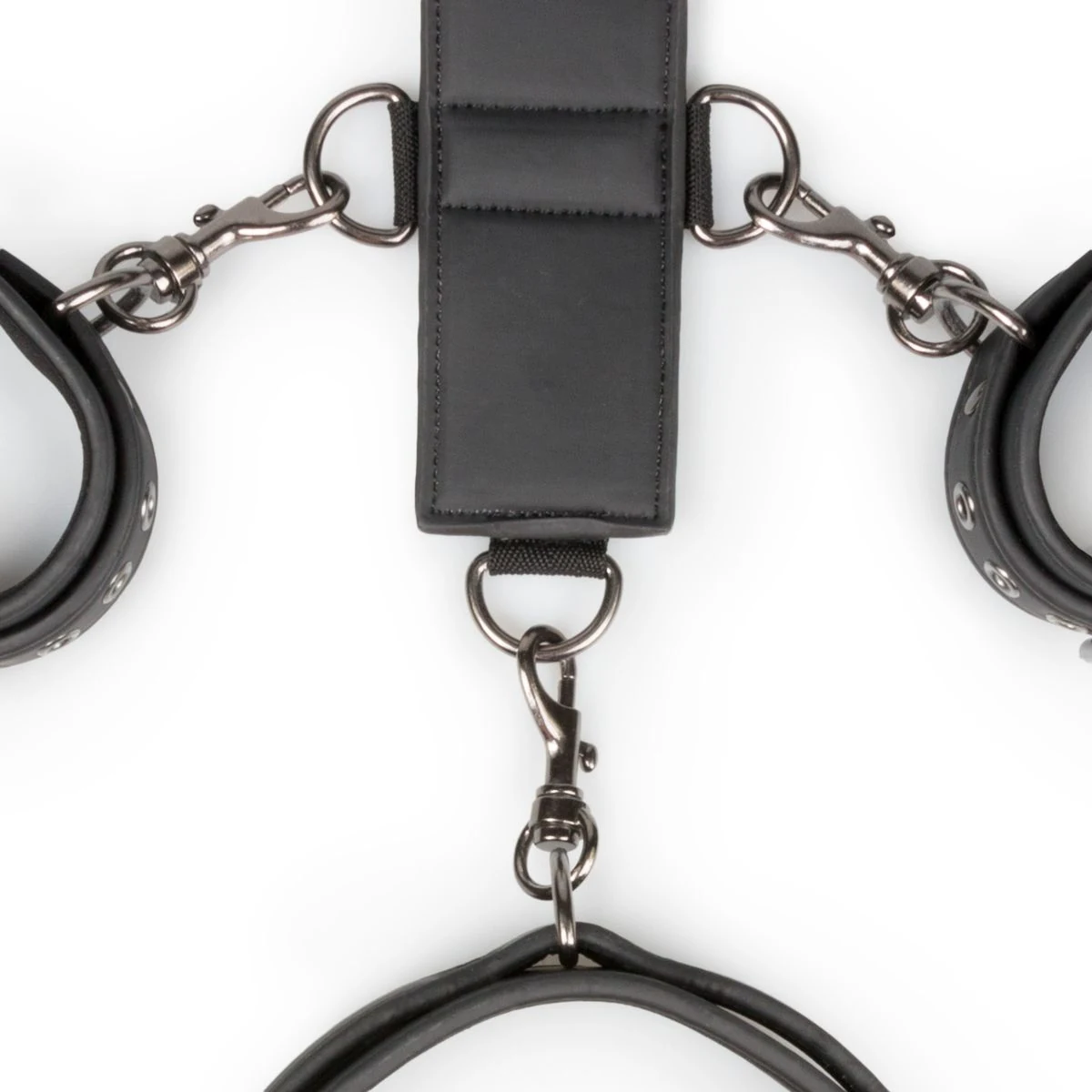 Bondage Set aus PU-Leder und Metall für Unisex-Anwendung