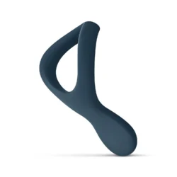 Boners Cockring aus blauem Silikon mit glatter Oberfläche