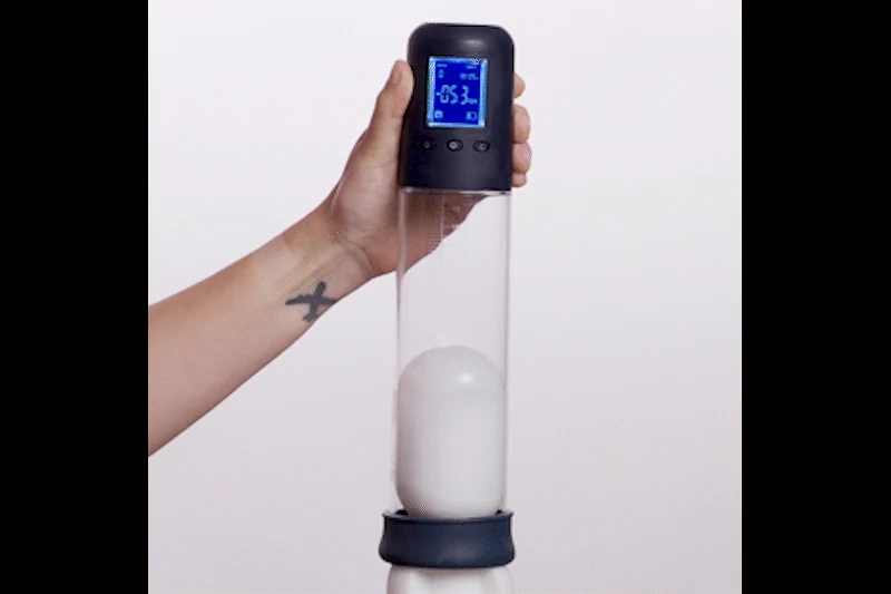 Boners Penis-Pumpe mit LCD-Anzeige für Saugen und manuelle Druckanpassung
