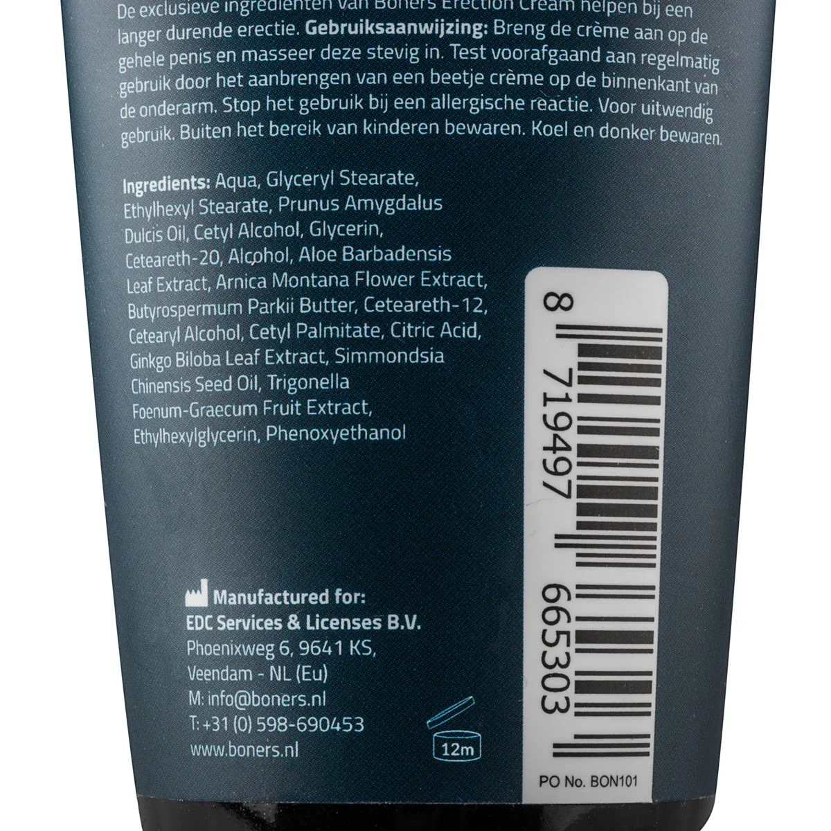 Boners Erektionscreme 100 ml mit Ginkgo-Biloba-Extrakt