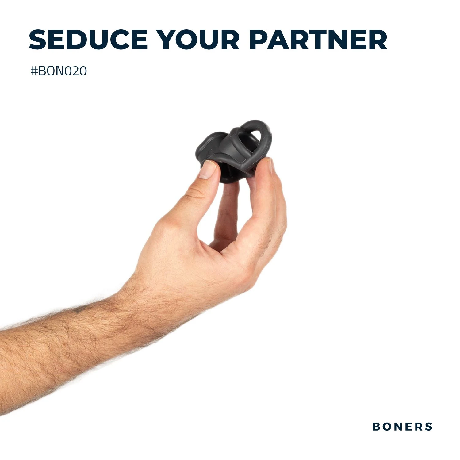 Boners Ball Splitter aus grauem Silikon für Ihn