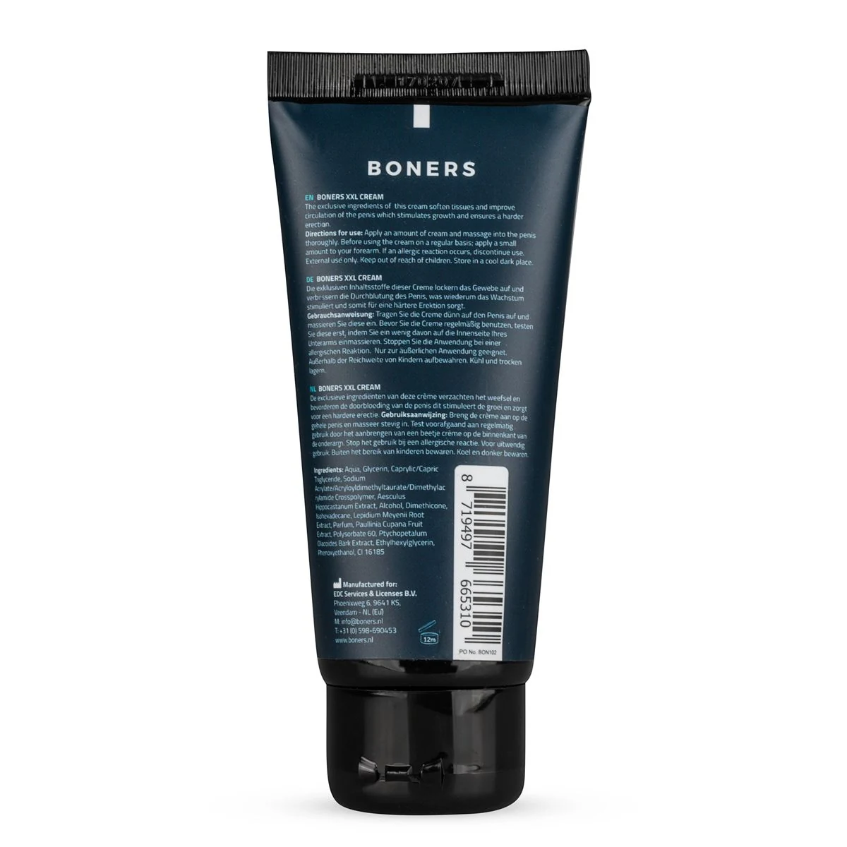 Boners Peniscreme 100 ml zur Pflege und Durchblutungsanregung