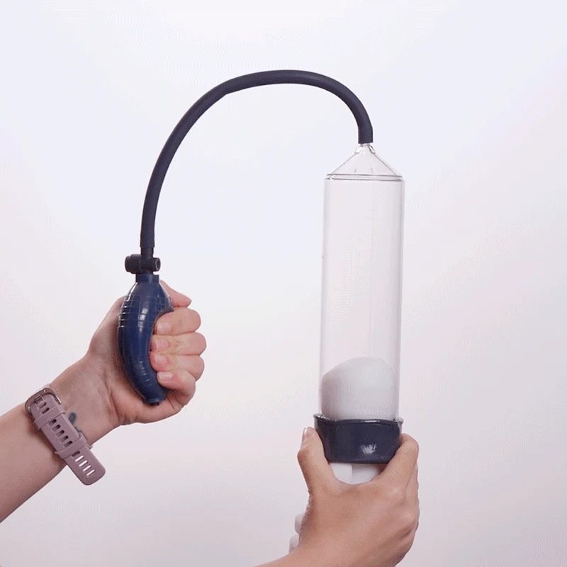 Durchsichtige Boners Penispumpe für den Penis mit Handpumpe