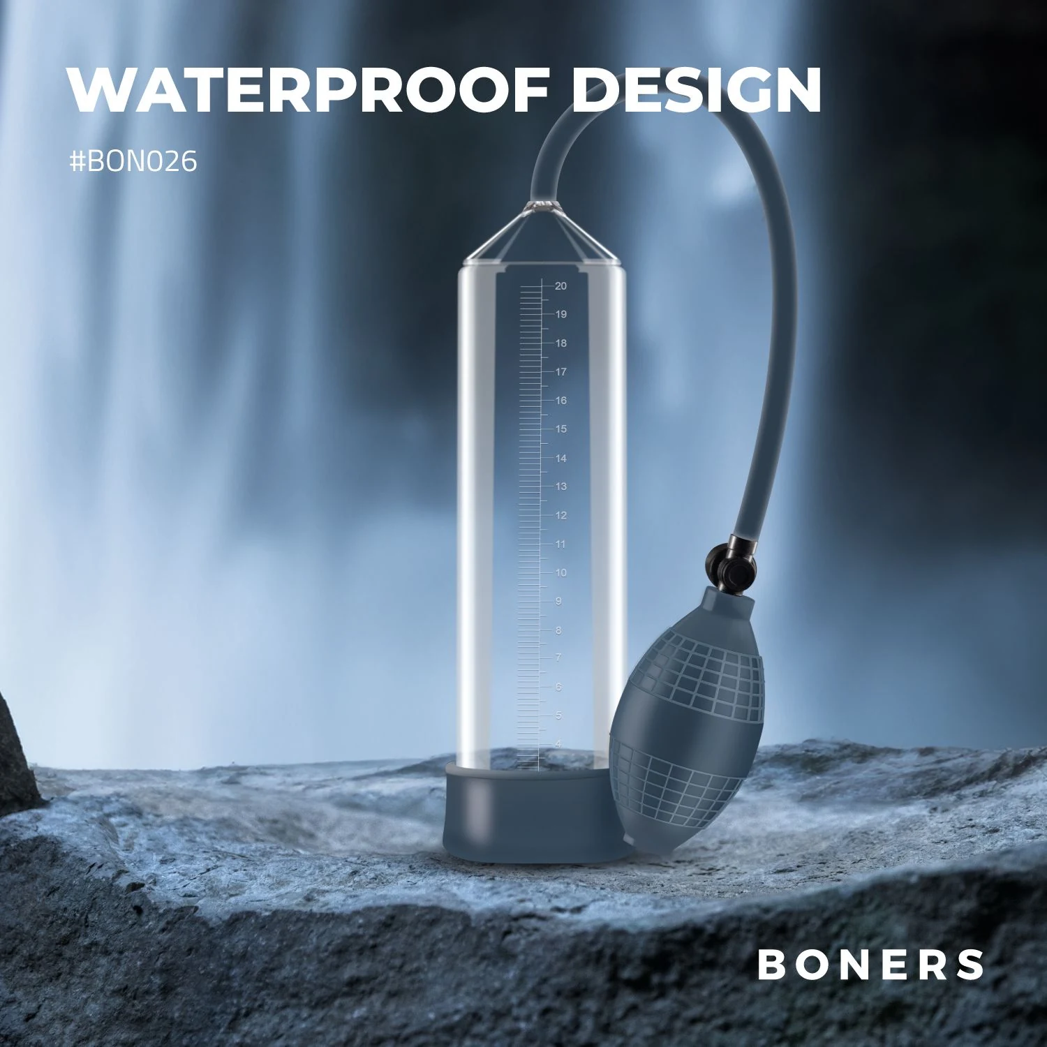 Boners Penispumpe Nr. 1 mit Öffnung für wasserbasiertes Gleitgel