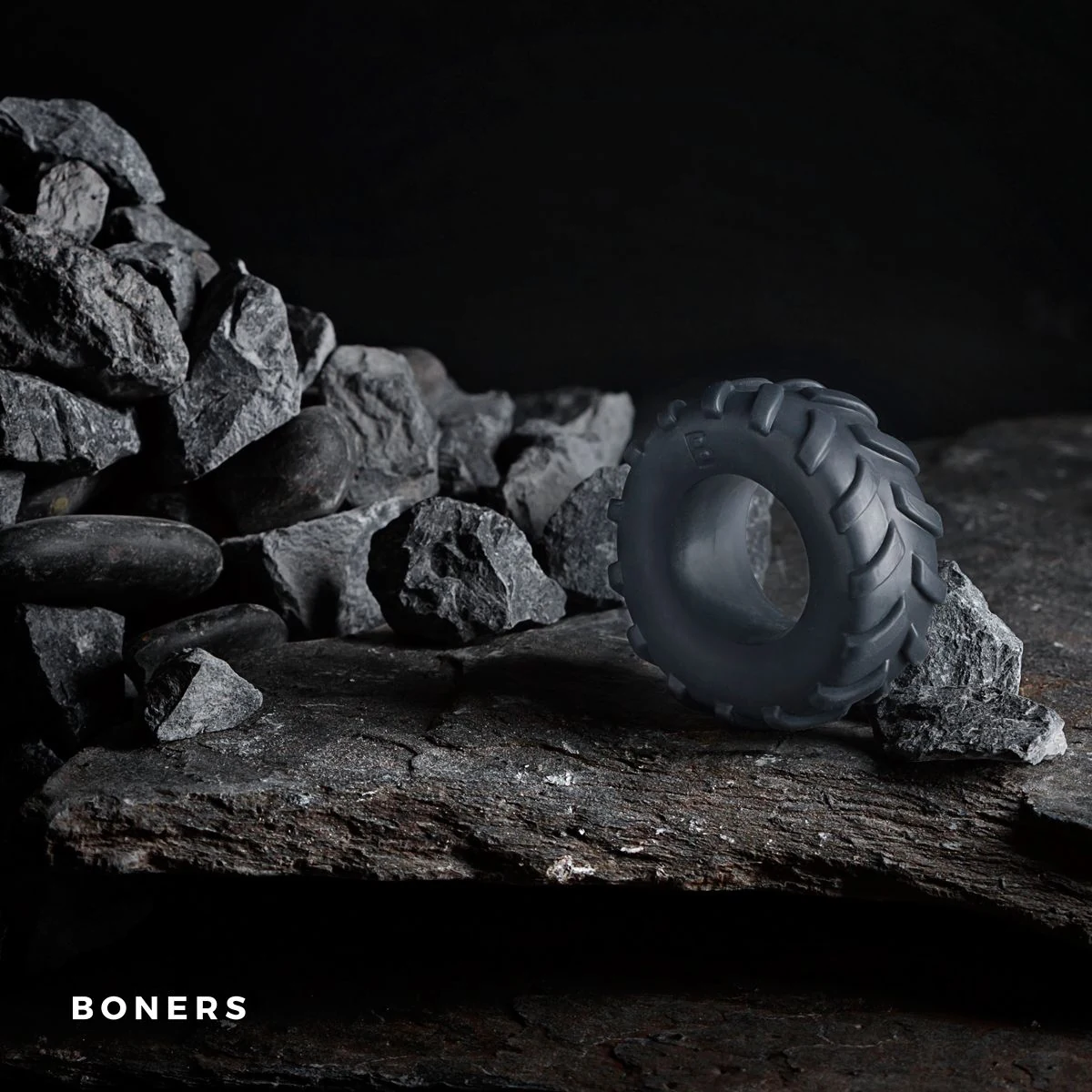 Boners Band Cockring in Grau mit Reifenform