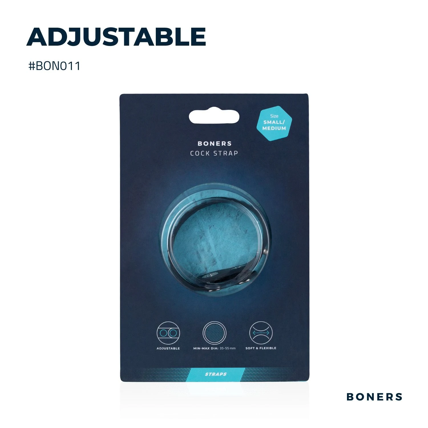 Boners Cock Strap S/M als multifunktionaler Penisring und Hodenstrecker