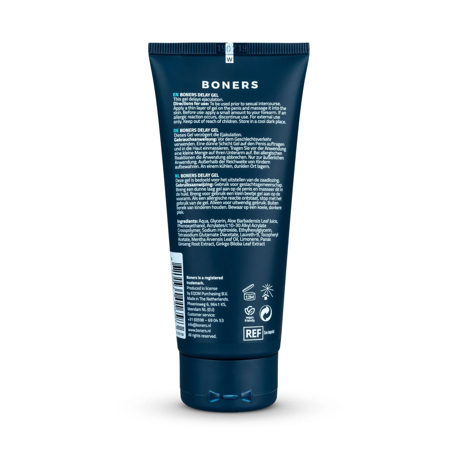 Boners Delay Gel zur Verzögerung des Orgasmus, 100 ml