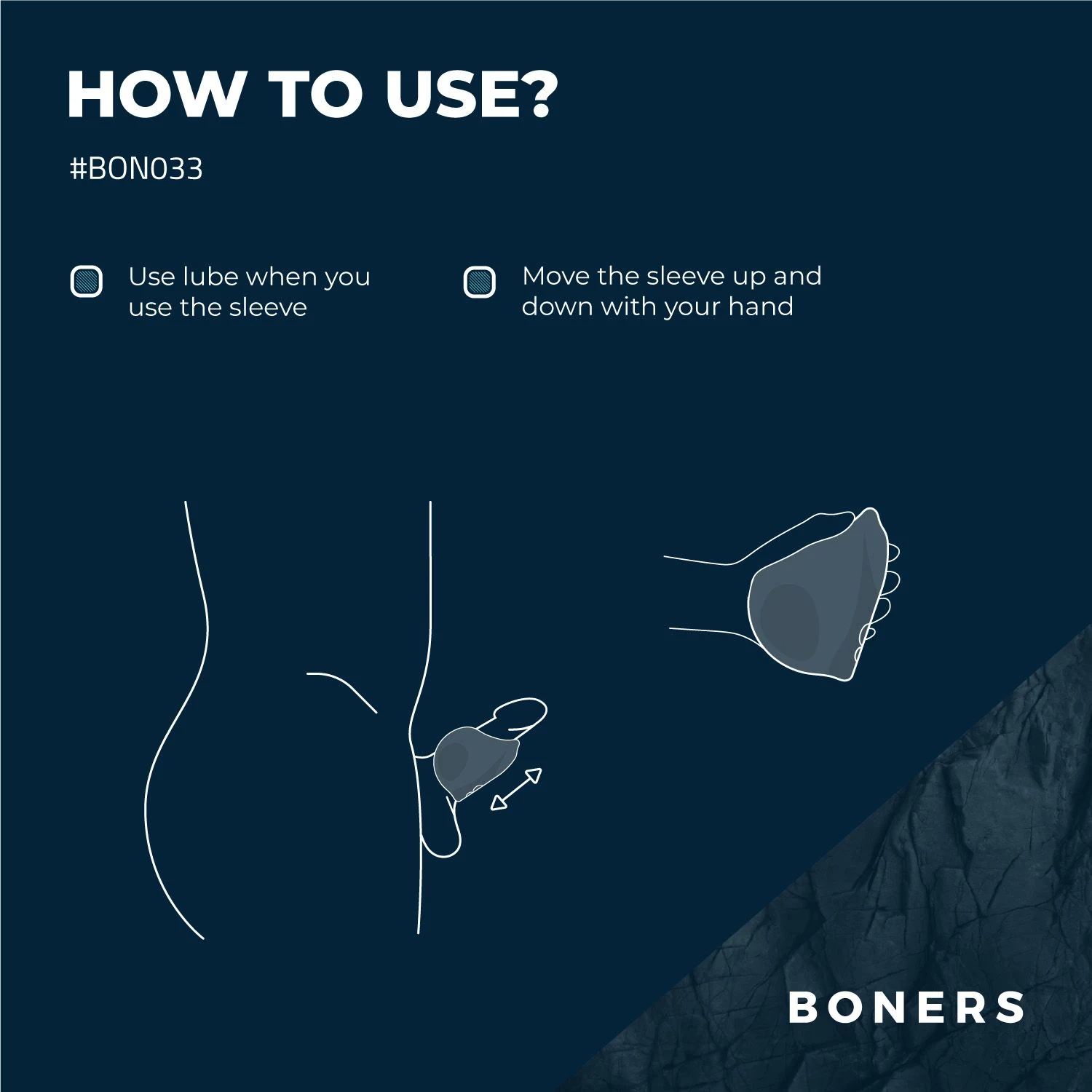 Offener Boners Masturbator aus Silikon und ABS mit Druckknopf