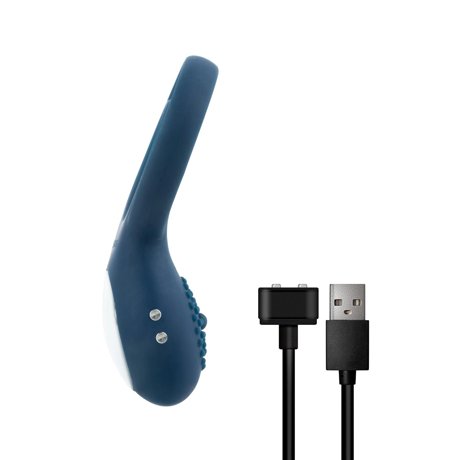 Blauer Cockring für Paare mit 10 Vibrationsmodi