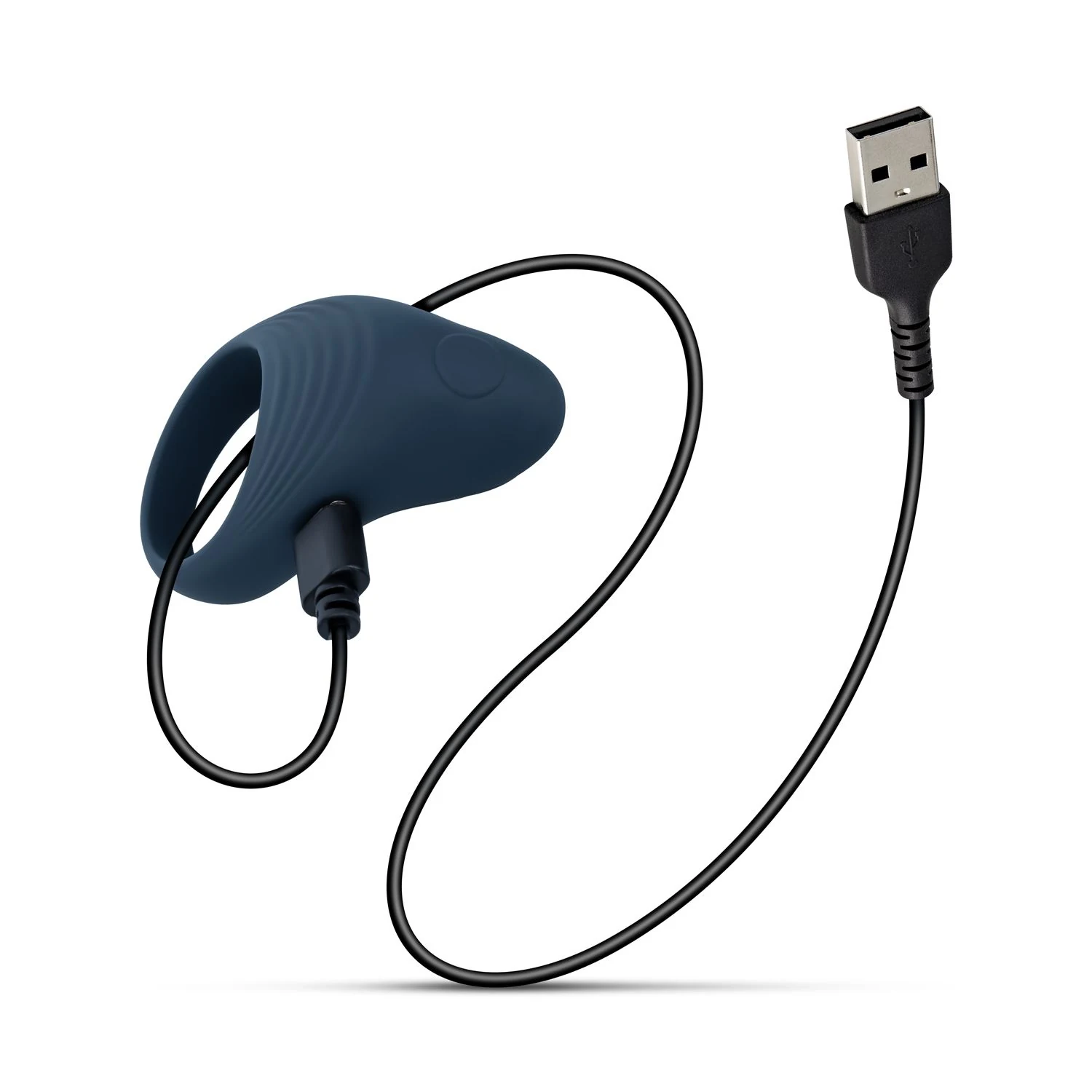Blauer Cockring mit Vibration für Beginner und Paare