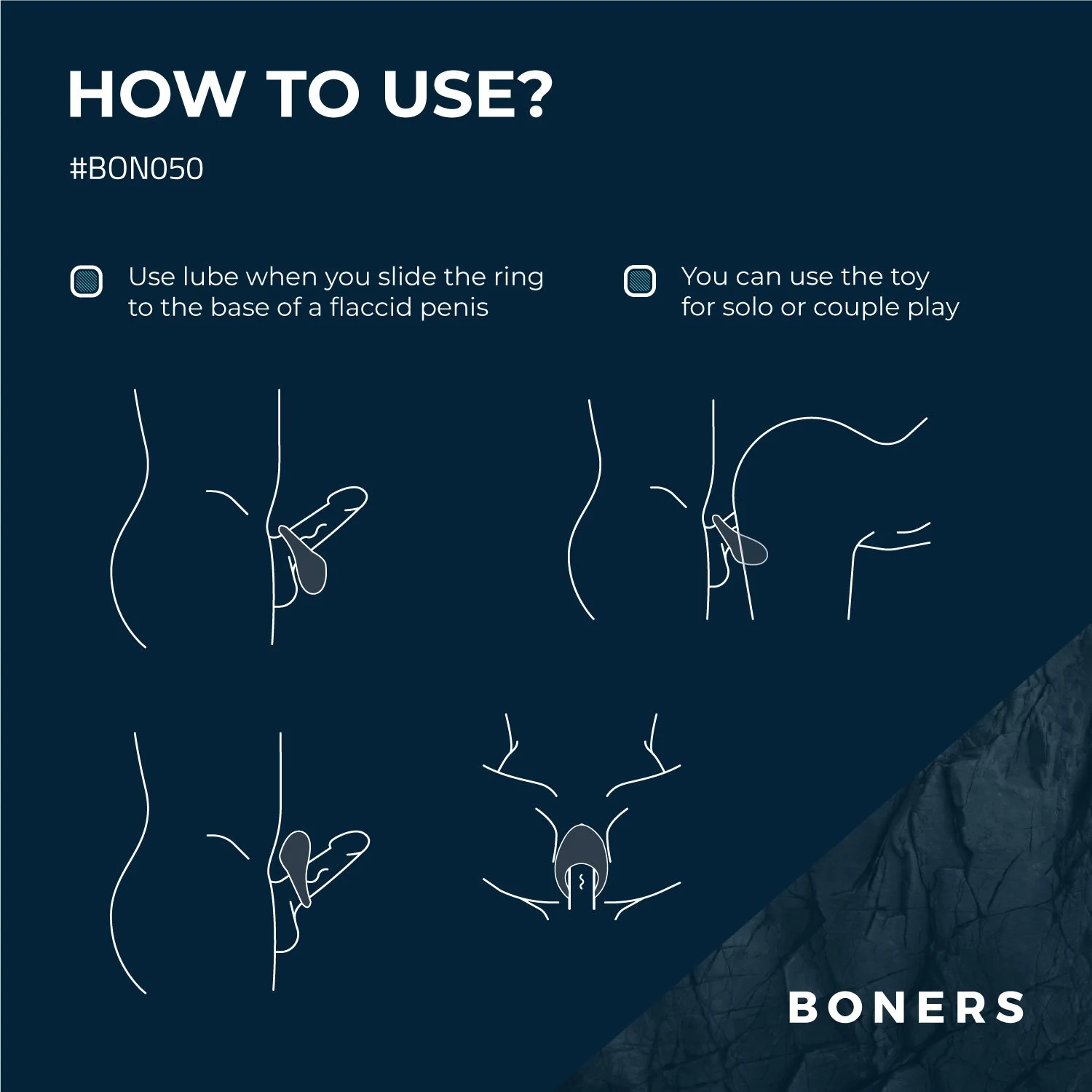 Flexibler Boners Penisring mit verstellbarer Vibration