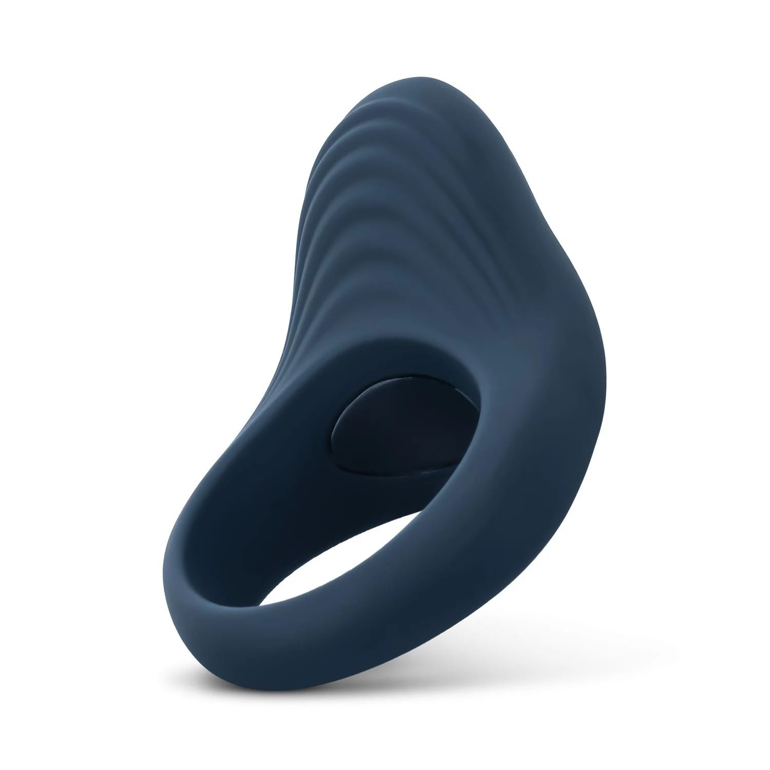 Glatter flexibler Cockring in Blau für lang anhaltende Erektionen