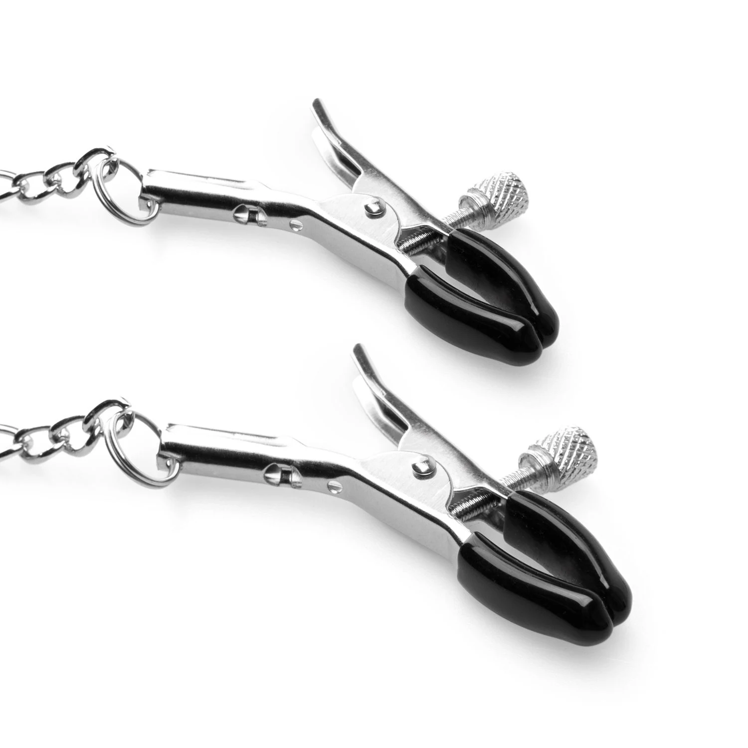 Unisex Bondage-Set mit Mundknebel, Metallkette und Klemmen für die Brustwarzen