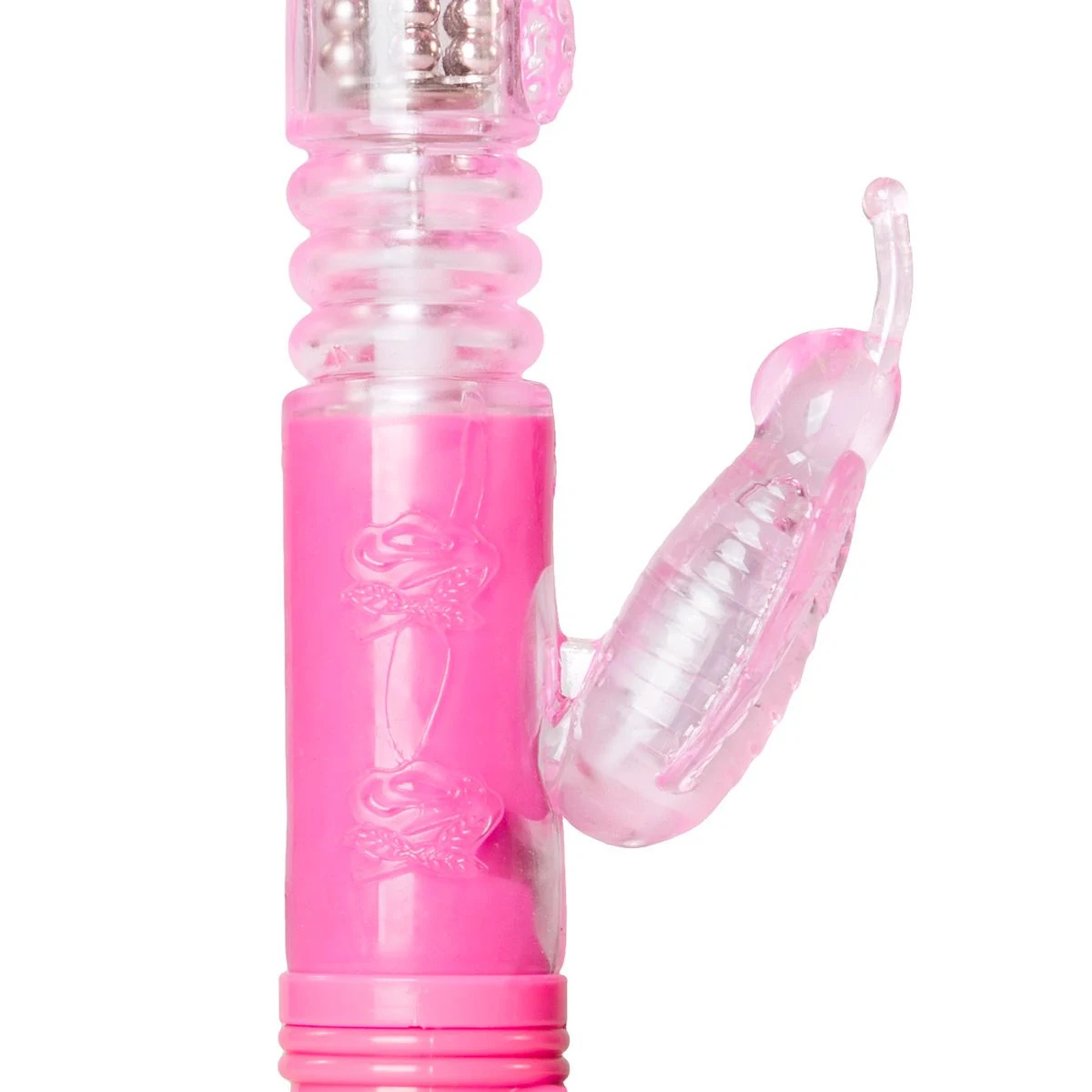 Wasserfester Butterfly Vibrator in Rosa für Klitoris- und Vaginalstimulation