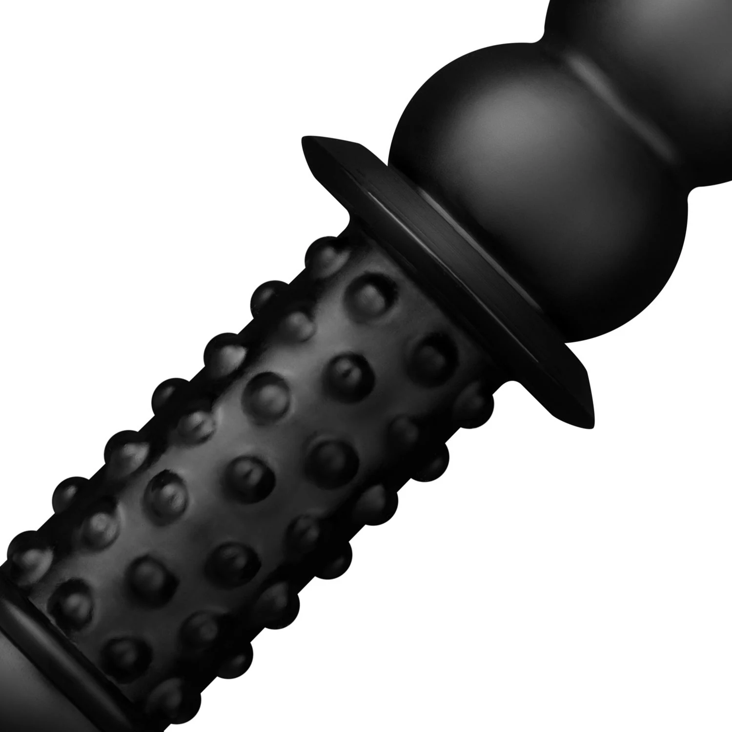 Schwarzer BUTTR Akimbo Dildo mit zwei einführbaren Enden