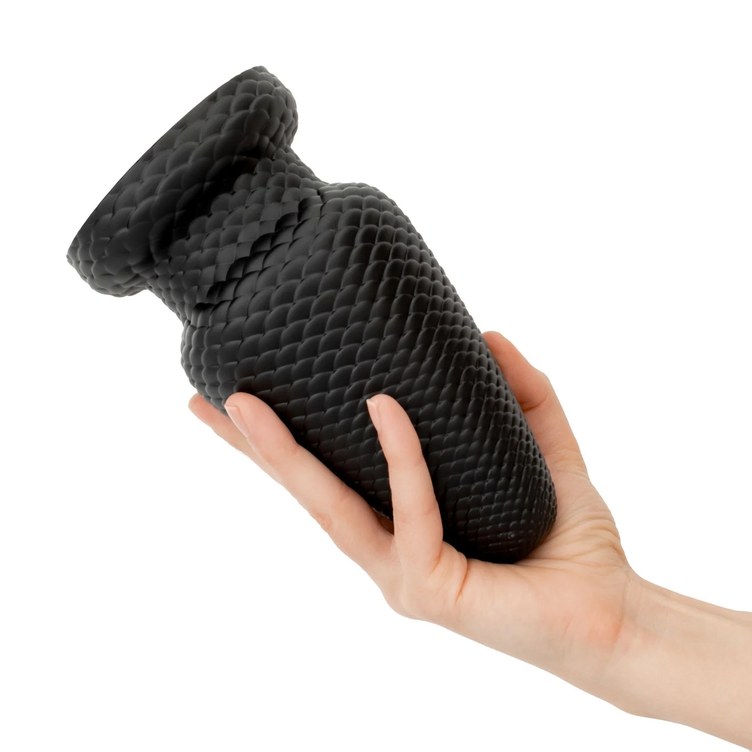 Schwarzer BUTTR Butt Plug mit strukturierter Oberfläche