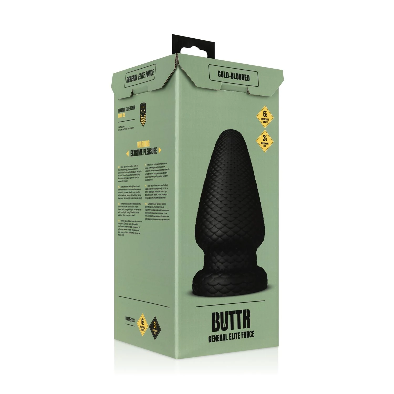 Schwarzer Butt Plug für anale Penetration und Anus-Stimulation