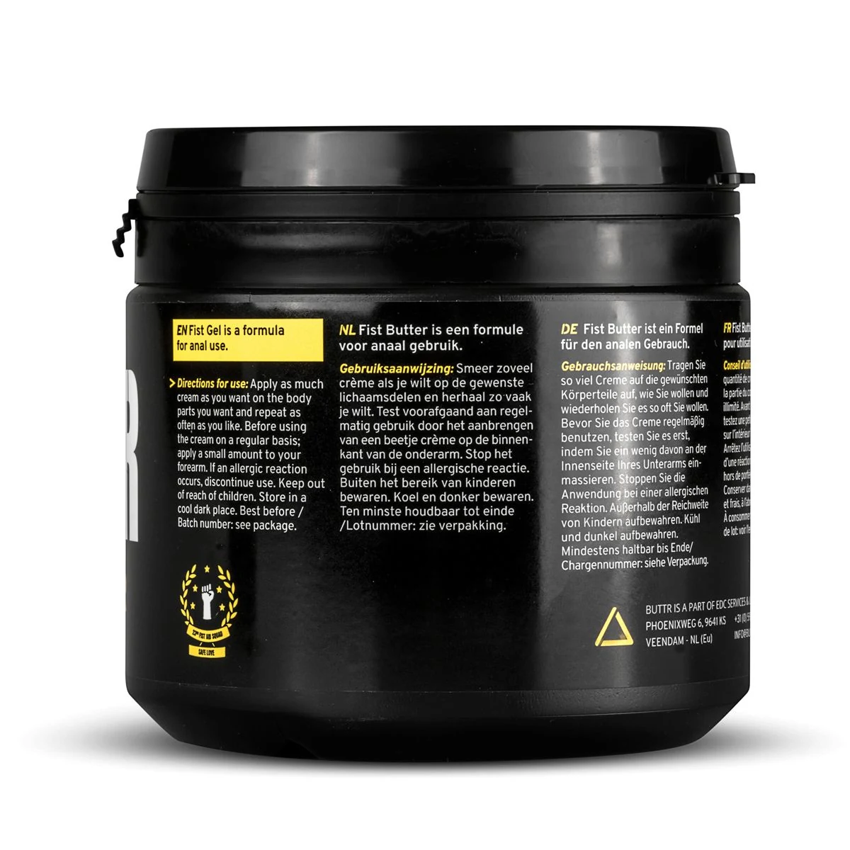 BUTTR Fisting Butter 500 ml, extra dickes und glattes Gleitmittel