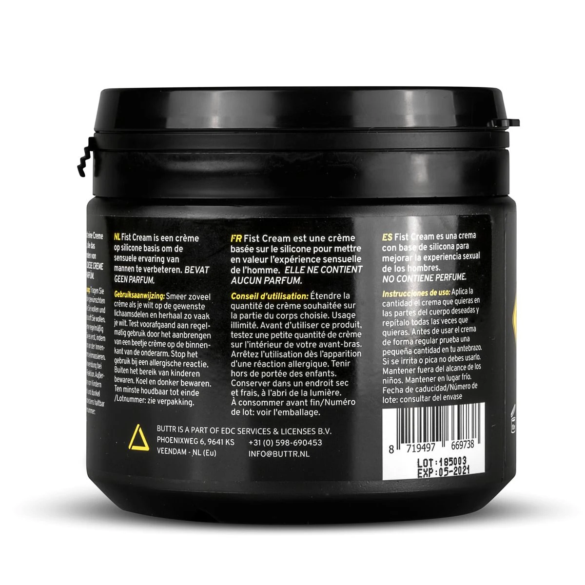 BUTTR Gleitmittel im 500-ml-Topf zur einfachen Anwendung