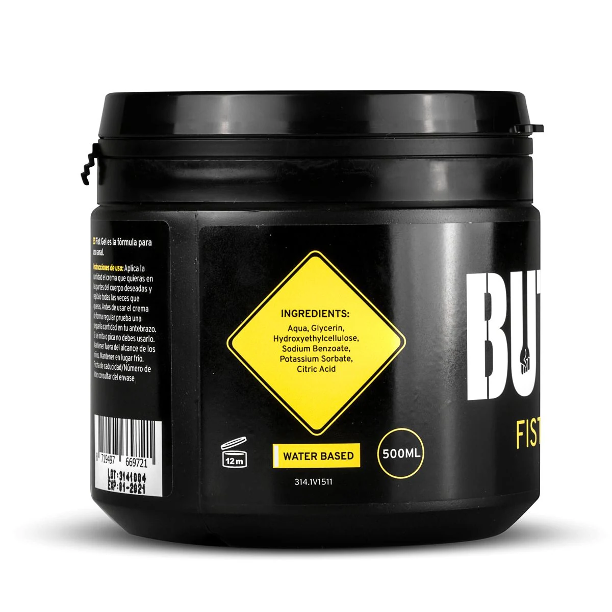 BUTTR Fisting-Gel im 500-ml-Topf, sanft zur Haut und lange glatt