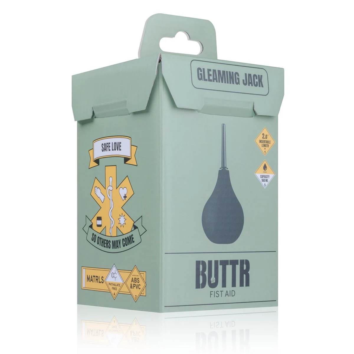Analdusche von BUTTR mit feiner Düse, weichem Pumpball und 150 ml Inhalt