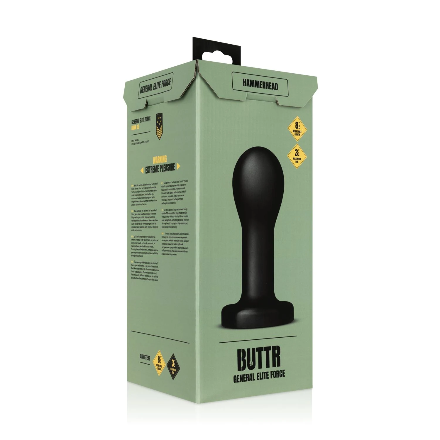 BUTTR Anal Toy mit breiter Spitze und schwarzem Design