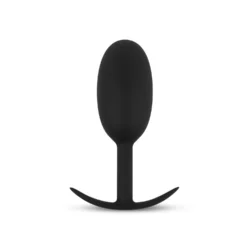 BUTTR Heavy Duty gewichteter Analplug in Schwarz aus Silikon