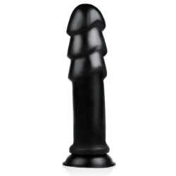 BUTTR MadBull Muzzl XXL Dildo in Schwarz mit geripptem Kopf und breiter Basis