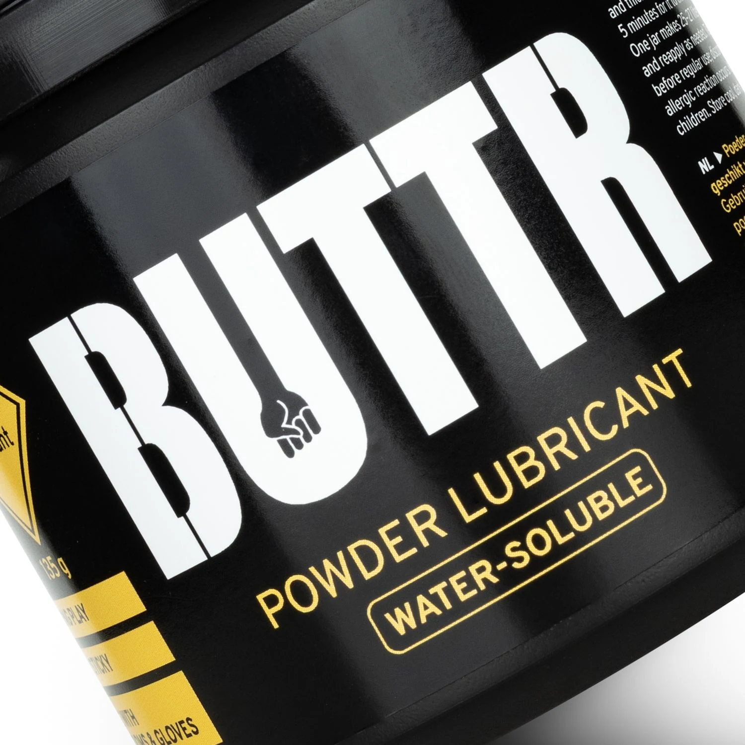 BUTTR Pulver-Gleitmittel, geeignet mit Kondomen und Handschuhen