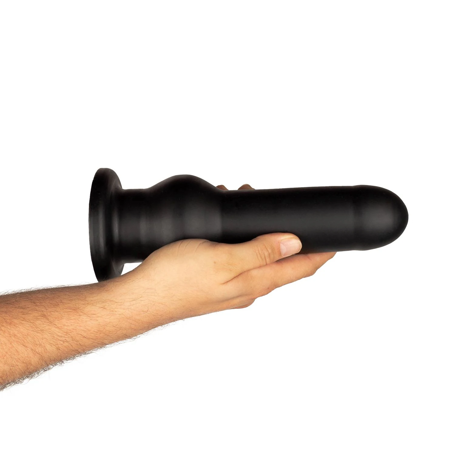 Schwarzer BUTTR Tactical I Dildo mit glatter Struktur und Saugnapf