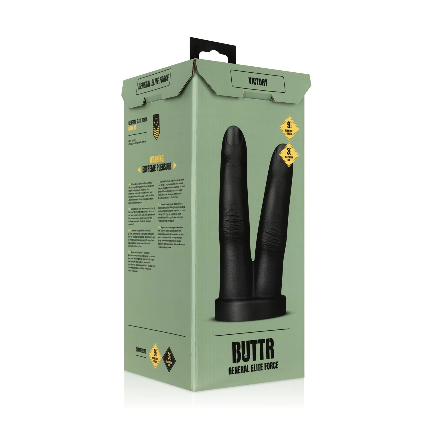 Analplug von BUTTR für Anus und Vagina mit doppelter Fingerform