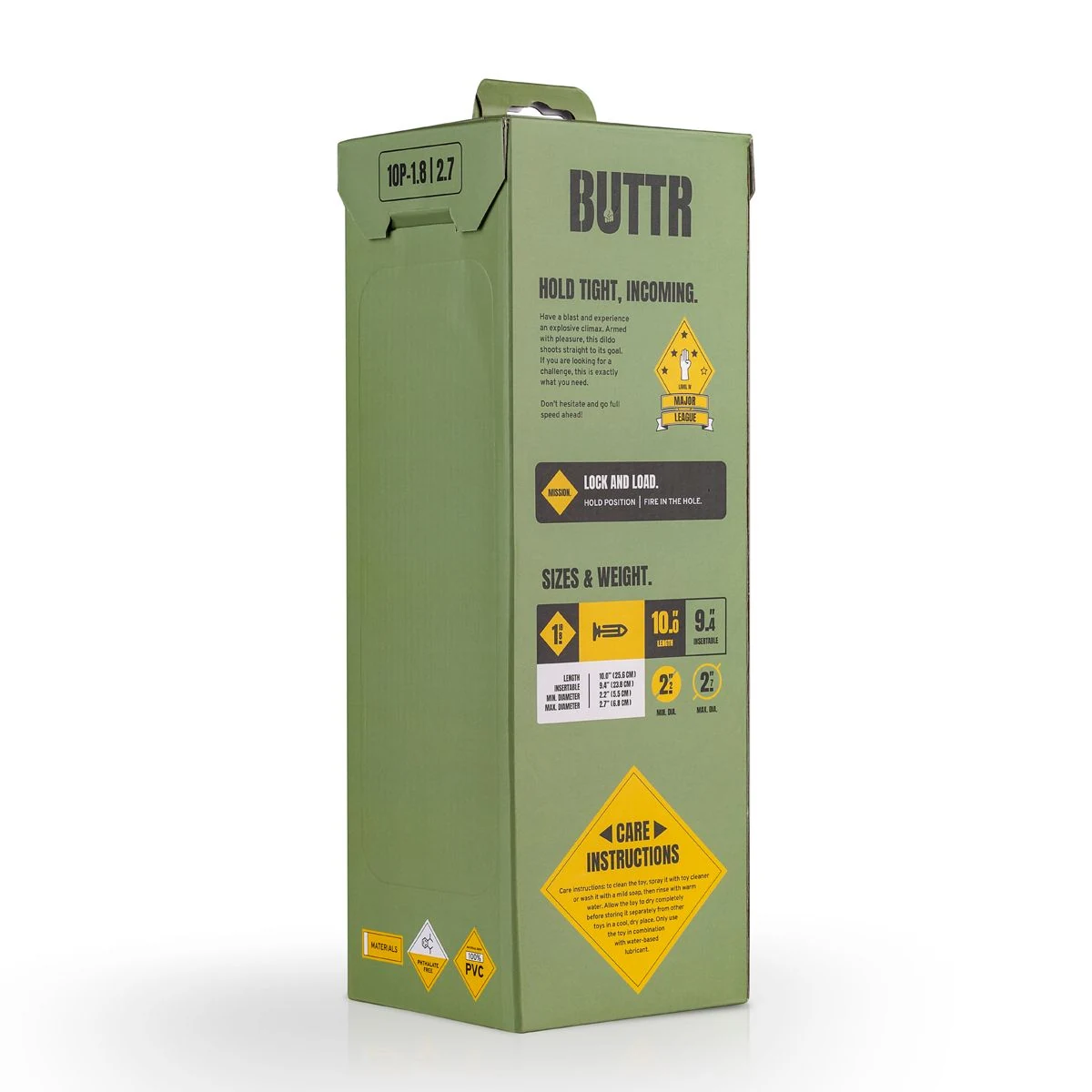 BUTTR 10-Pfünder-Dildo unisex für anale Penetration mit breiter Basis