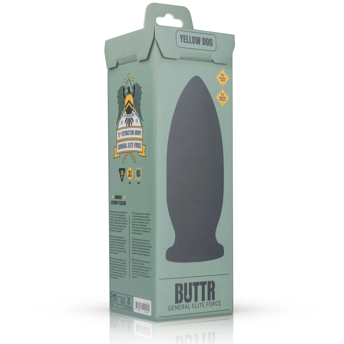 BUTTR Analplug in Schwarz mit 255 mm Länge