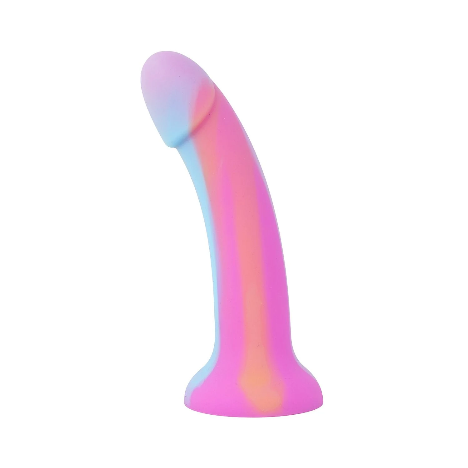 Candy Swirl Dildo in Rosa für Vagina- und Klitorisstimulation