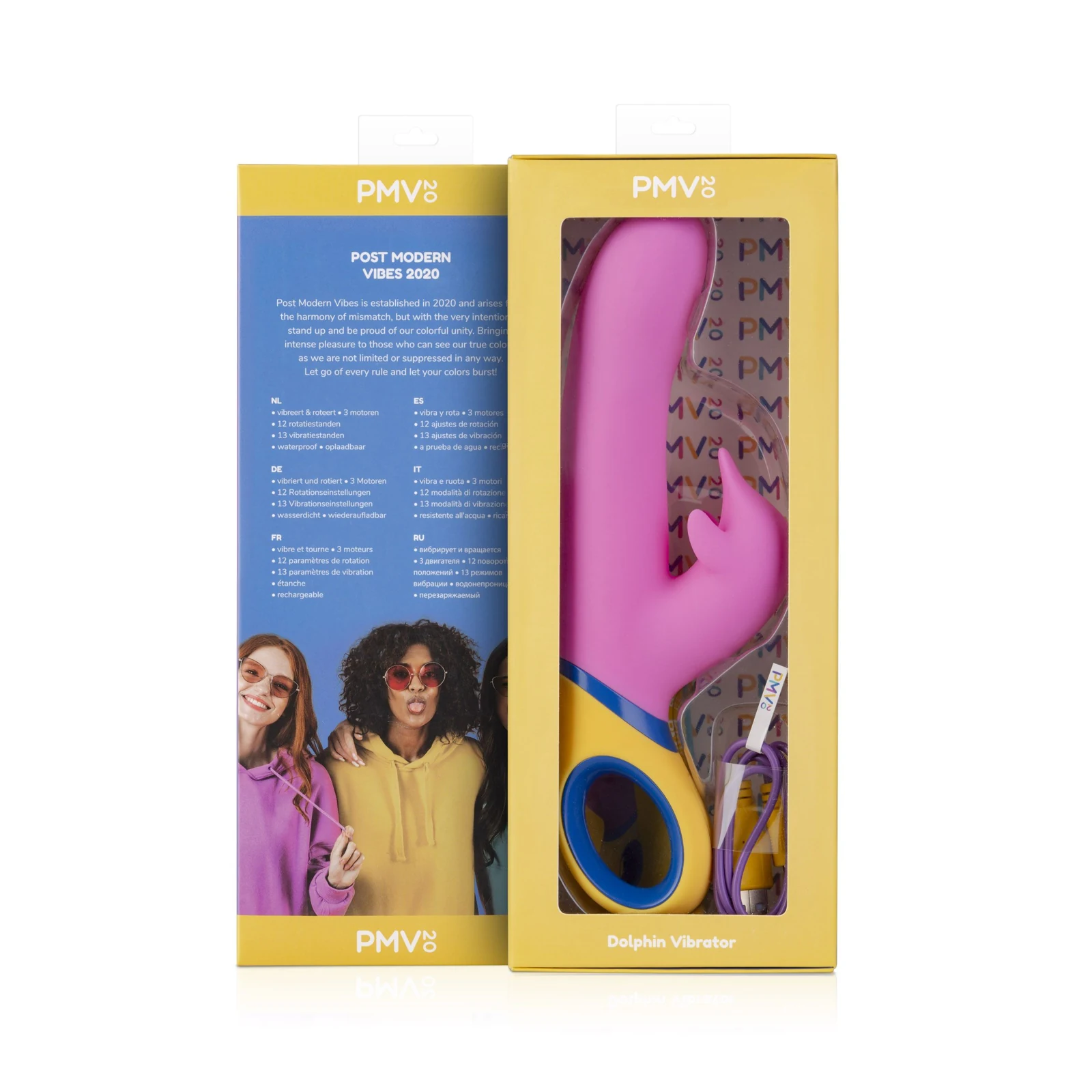 Copy Vibrator mit drei leistungsstarken Motoren und separater Bedienung