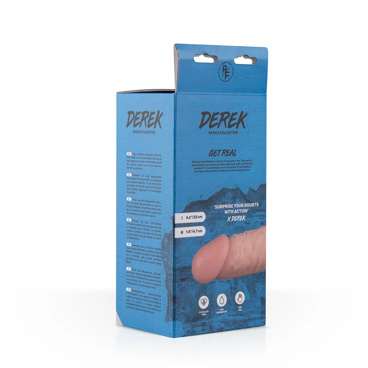 Derek Sextoy mit geädertem Schaft und realistischer Form
