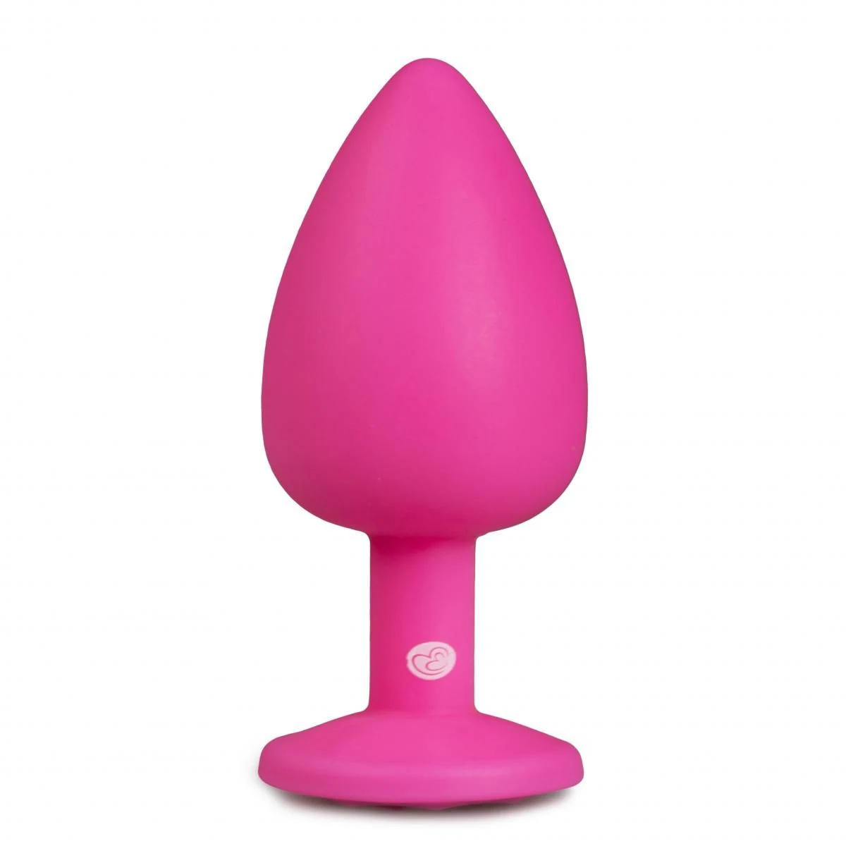 Rosa Analplug groß aus flexiblem Silikon, unisex geeignet