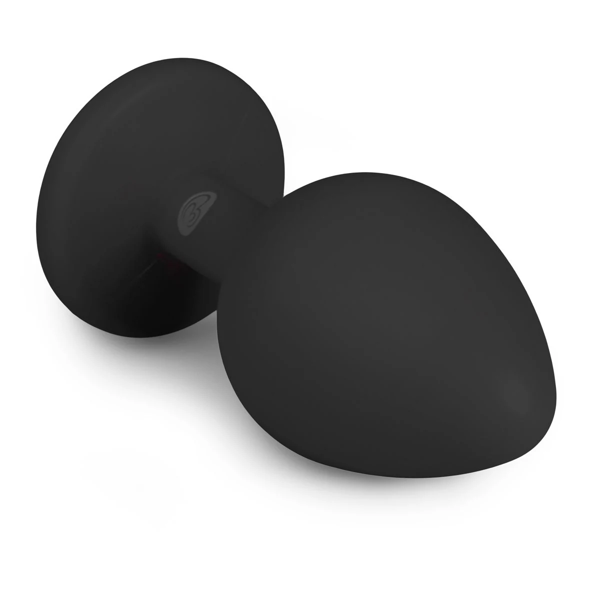 Mittlgroßer Diamond Analplug in Schwarz mit 85 mm Länge und 33 mm maximalem Durchmesser
